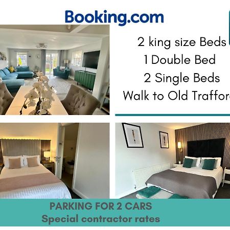 Waterside Mufc & Trafford Centre Townhouse 4 Bedroom Free Parking Manchester Kültér fotó