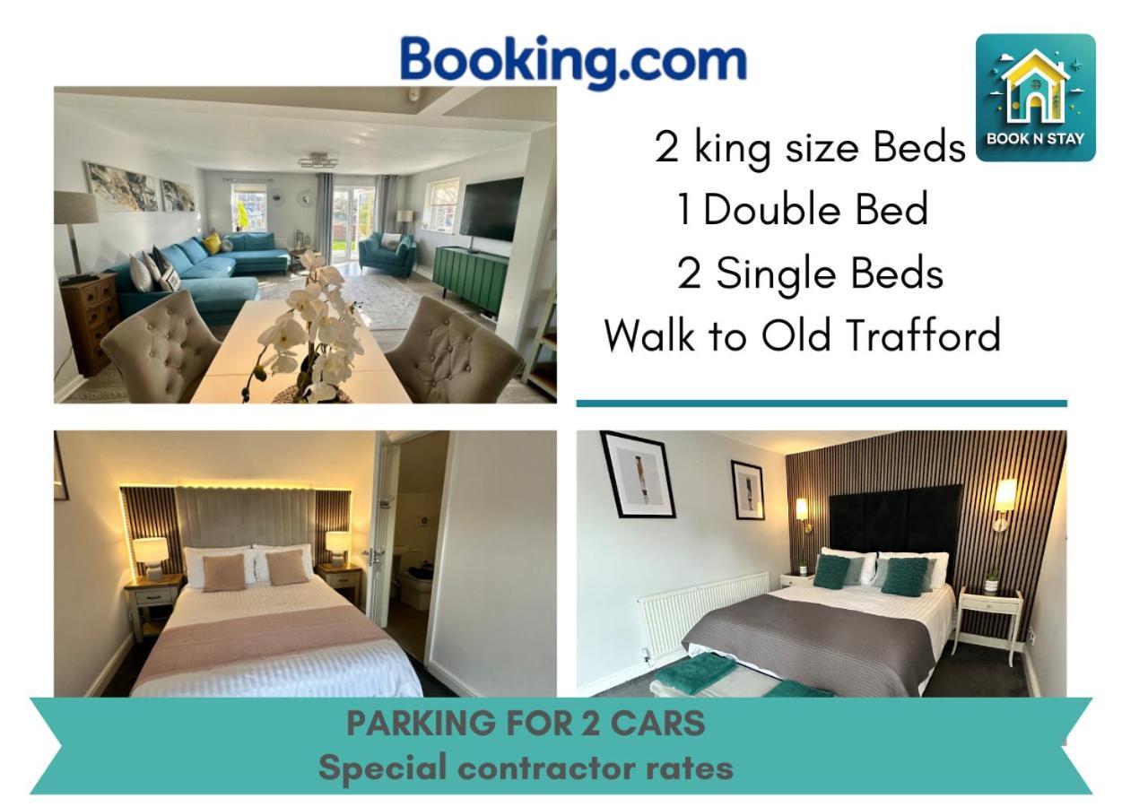 Waterside Mufc & Trafford Centre Townhouse 4 Bedroom Free Parking Manchester Kültér fotó